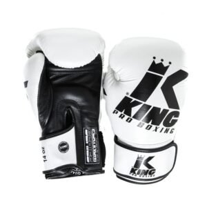 "King" bokso pirštinės platinum 5 White/Black