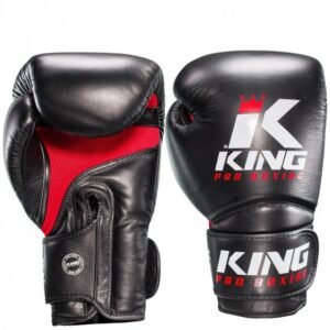 "King" bokso pirštinės star mesh 2 Black/Red