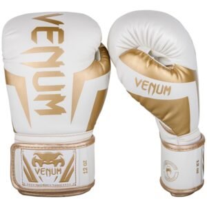 "Venum" bokso pirštinės Elite White/Gold