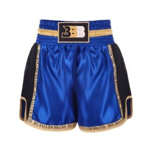 "BBB" šortai Muay Thai kickboxing trunks mesh blue