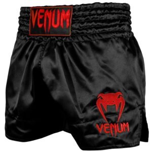 "Venum" k1 Thai šortai Classic Black/Red