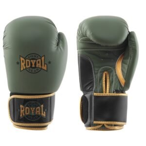"Royal" odinės bokso pirštinės Top khaki